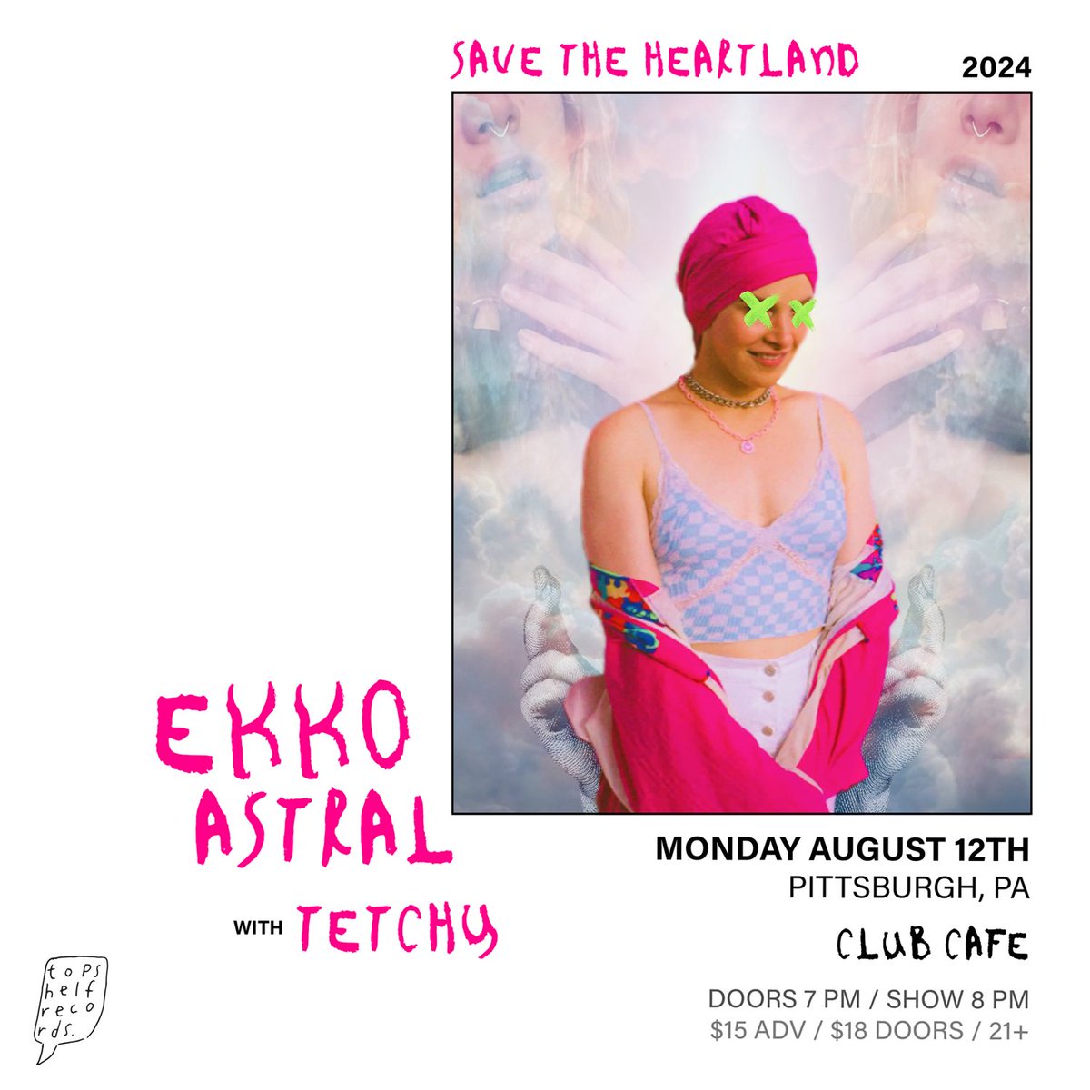 opusoneprod's tweet photo. ๐ฃ๐ NEW SHOW ๐๐ฃ
@ClubCafeLive | 8/12 | @ekkoastral w/ @tetchyband!
๐ On Sale 06/05 at 12PM via: https://t.co/N8eDqsgrn4
#opusonepgh #pittsburgh #ekkoastral #tetchy #clubcafe #clubcafelive #national #bubblegum #noisepunk https://t.co/C7D26B9ryz