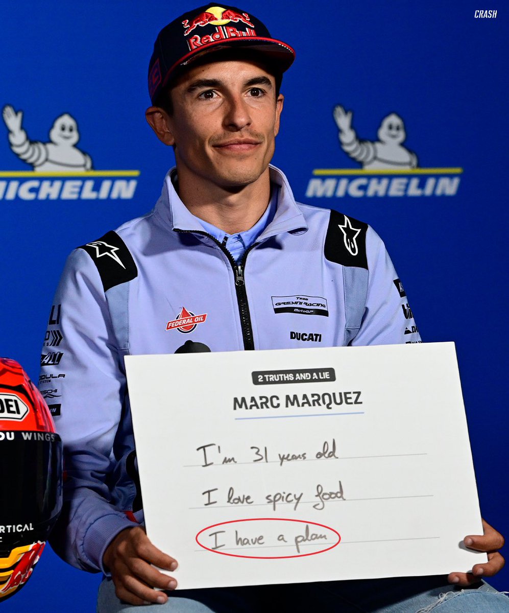 crash_motogp's tweet photo. Marc Márquez’s plan is working 👀🔴

#MotoGP https://t.co/sQKs9fYjBN