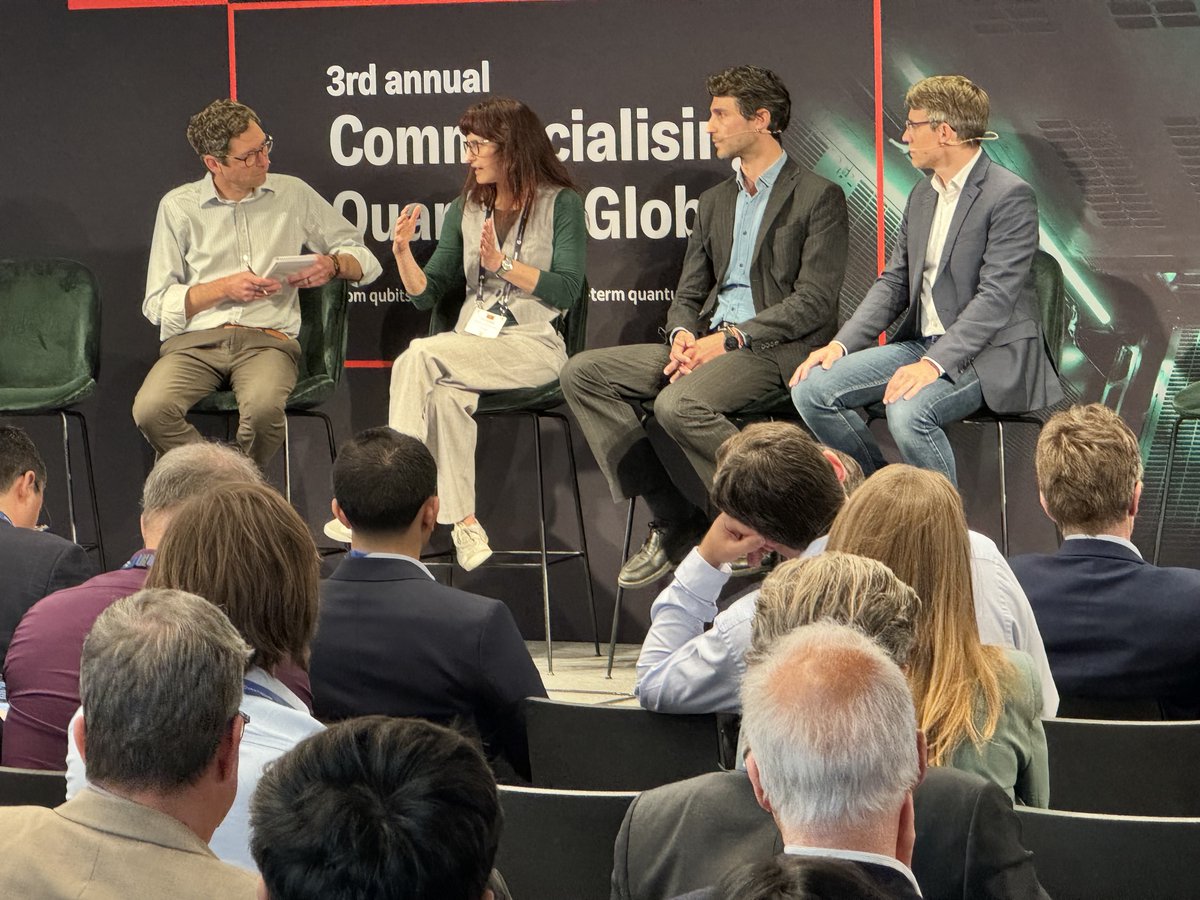 RiverLane_io's tweet photo. (1/5 ) 🚨LIVE from the #EconQuantum!

The Economist’s Jason Palmer just wrapped up an interesting panel discussion with our VP of Product &amp; Partnership @mmaragkoy , Niccolo Somaschi (@Quandela_SAS ), and Phillip Ernst (@PsiQuantum).

Keep reading to hear some key points made👇🧵 https://t.co/UVYiLYhBGN