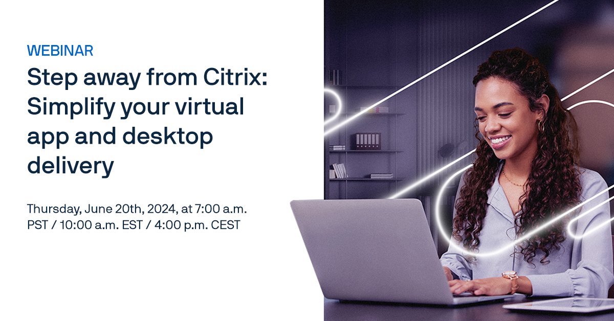 Join us for a game-changing webinar! Discover how Parallels RAS simplifies virtual app and desktop management, replacing Citrix with ease. Secure remote access, flexible architecture, and cost-effectiveness—all in one solution. Don’t miss out! 🌟
parallels.com/webinars/pras-…