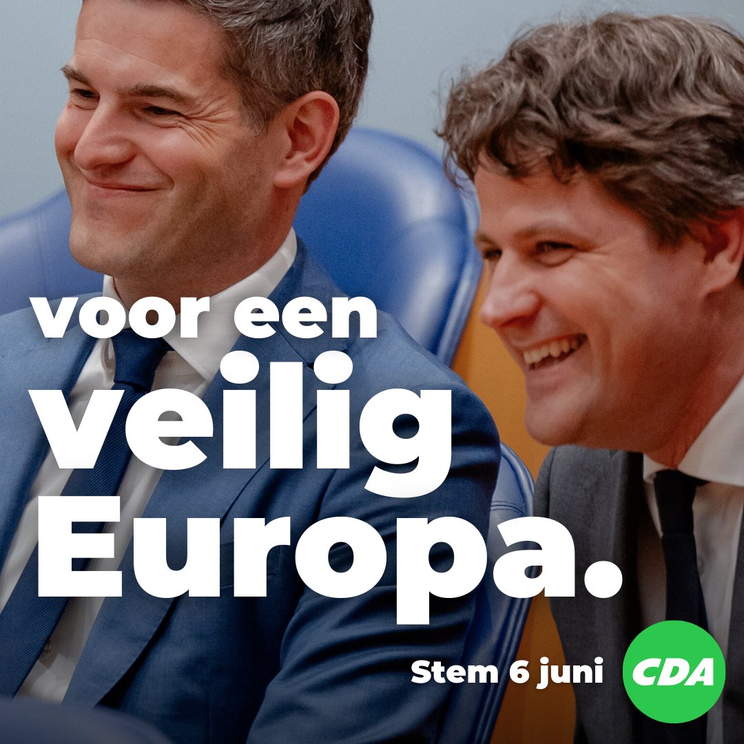 cdavandaag's tweet photo. Kies morgen voor een Europa waar onze kinderen veilig opgroeien en we onze gedeelde waarden beschermen. 

Kies #EenFatsoenlijkEuropa. 🇪🇺🤝
Stem morgen #CDA! 🗳️

#Verkiezingen #Europa #StemCDA https://t.co/FDoFuTkvO1