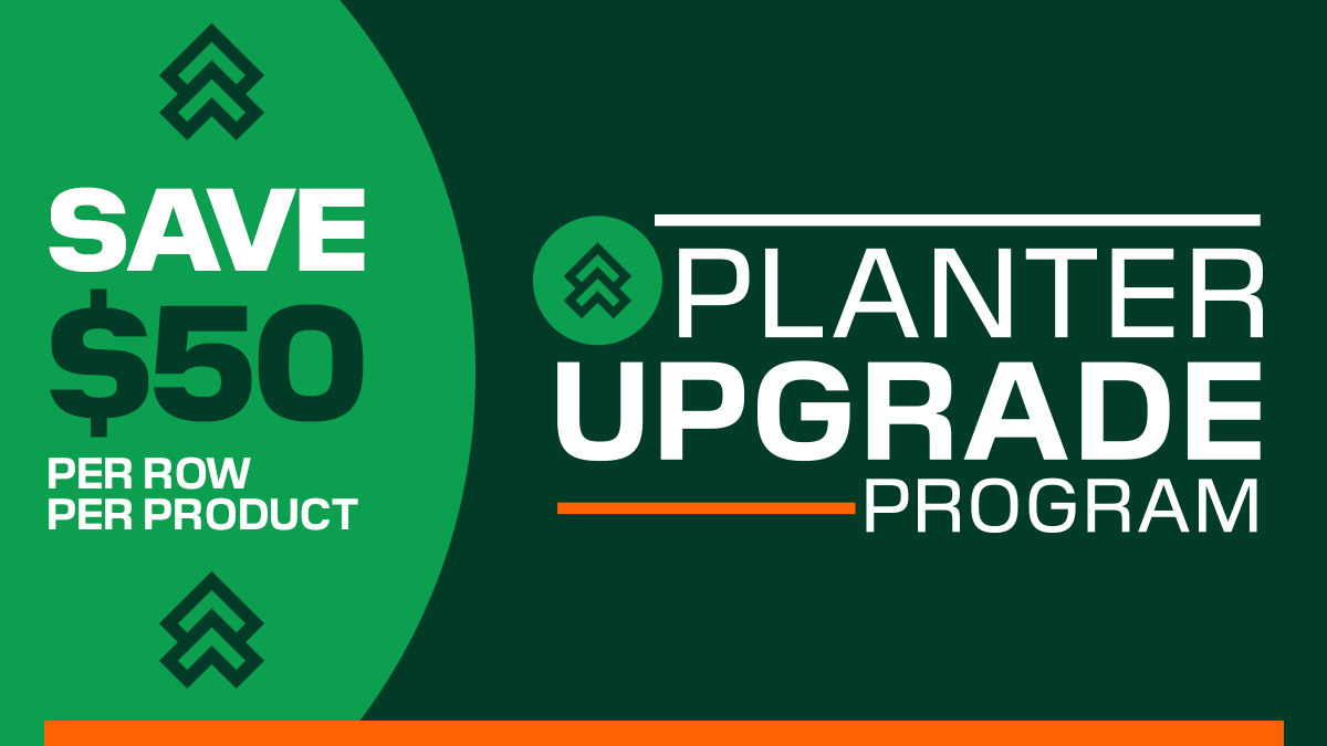 You can save $50/row, per product on some of the most popular planter upgrades on the market now through September.

See all the details here » precisionplanting.com/upgrades