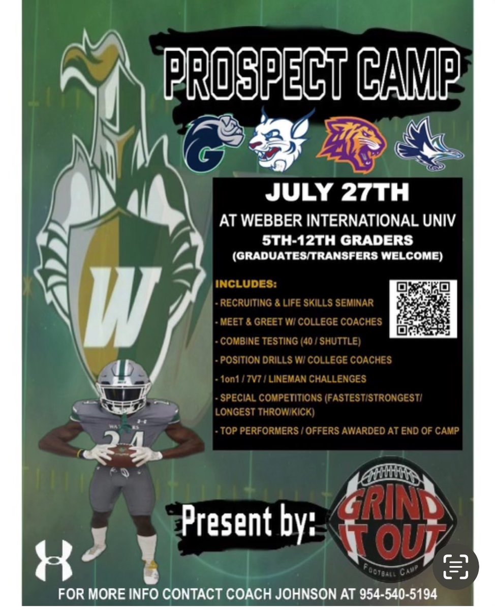 MrViny123's tweet image. So what we doing? Are we done with graduation and now you ready to play college football but no where to go? Then check out the flyer and scan the code, it’s that simple and if you got what it takes you will get an offer on the spot.