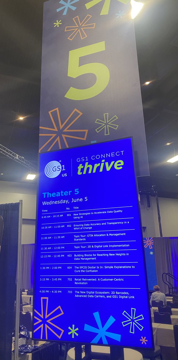 Join us at theater 5️⃣ for a panel discussion on data accuracy and transparency. We're kicking off at 10:30am!