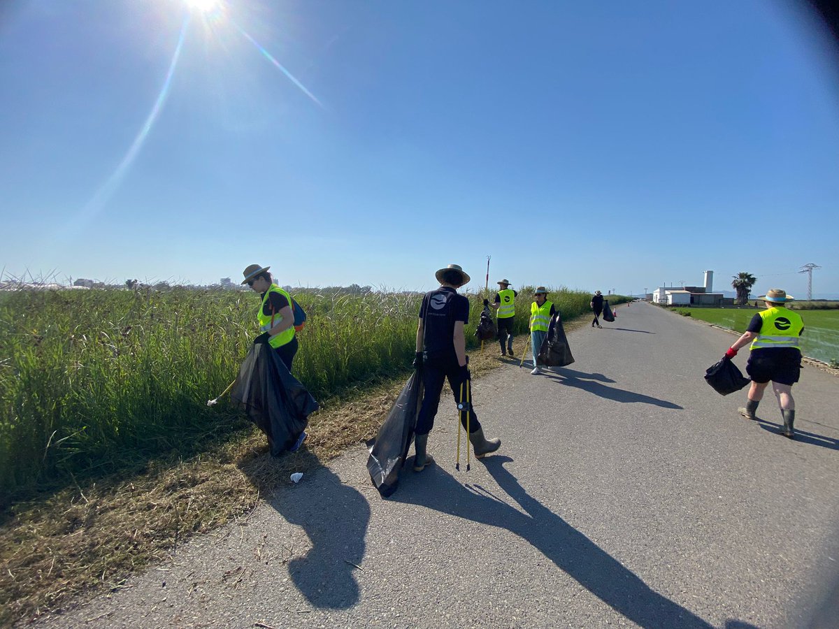AlbuferaBio's tweet photo. Celebramos el #DíaDelMedioAmbiente recogiendo basura a orillas del Estany de la Plana (Parc Natural de l'Albufera) y reflexionando: la solución no es limpiar, es no ensuciar.
Gracias a voluntarios de @CruzRojaVLC, @pavaguambiental @Acuamed @AjuntamentSueca 
#TancatDeLIlla https://t.co/s829gWjwYu