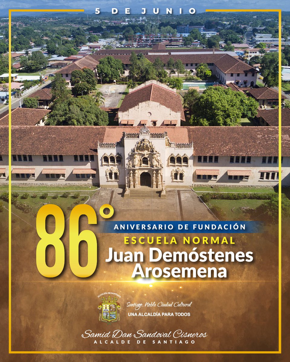 ¡Felicidades a la Esc. Normal Juan Demóstenes Arosemena en su 86 aniversario!
Durante más de ocho décadas, esta prestigiosa institución ha sido un bastión en la formación de docentes en Panamá, desempeñando un papel crucial en la educación y, por ende, en el desarrollo del país.