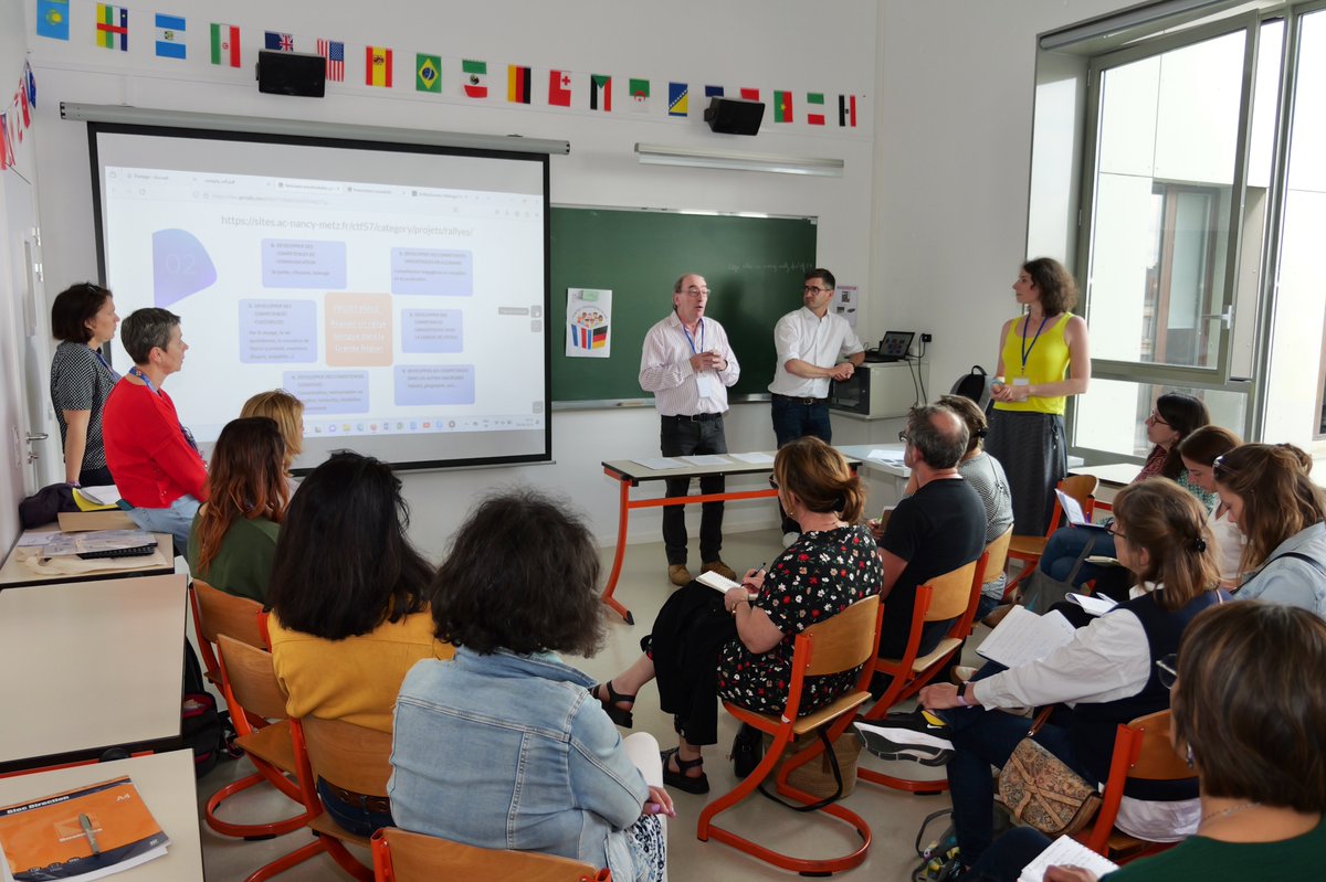 🇫🇷🇩🇪 Séminaire transfrontalier "Plurilinguisme, partenariats et mobilités" organisé par la #DRAREIC à <a href="/MinesNancy/">Mines Nancy</a> destiné aux écoles élémentaires de <a href="/acnancymetz/">Académie de Nancy-Metz</a> , <a href="/AcReims/">Académie de Reims</a> et <a href="/saarland_de/">Das Saarland</a> pour accompagner les équipes aux mobilités des élèves et des personnels