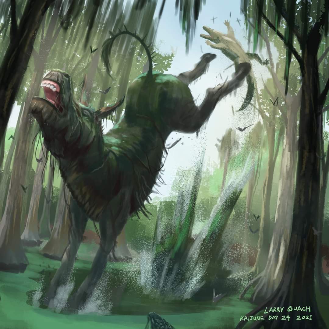 #Kaijune Day 5 - Bidetto

In my headcannon he is the archenemy of the kaiju I did 3 years ago on day 24 called SwampAss

Trying to paint an OC Kaiju everyday for the month of June.