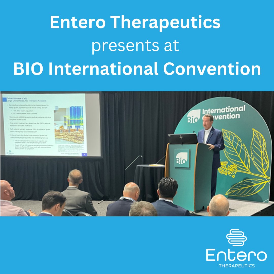 enterothera's tweet photo. Yesterday, @enterothera presented at the 2024 @BIOConvention in San Diego.

Thanks for having us and we look forward to attending again next year!

#BIO2024 #BIOInternational #BioTech https://t.co/cIEPfVmLrx