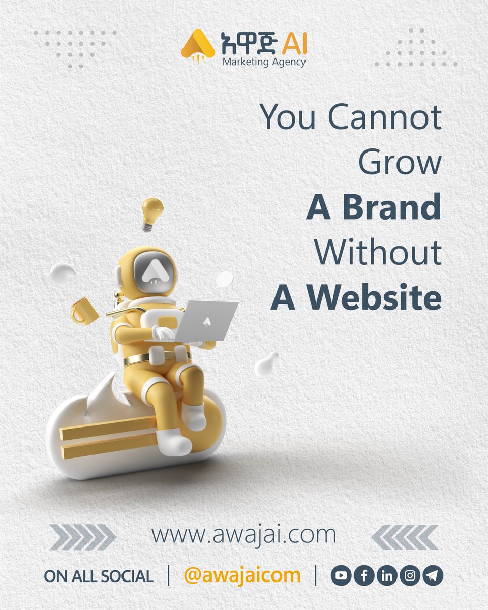 awajetcom's tweet photo. Building a brand without a website is like trying to navigate a bustling city without a map. Your website serves as the digital compass, guiding your audience straight to your offerings, fostering trust,& opening doors to endless opportunities for growth.
#AwajAI #Website #Brand https://t.co/DnEHBzeMWu