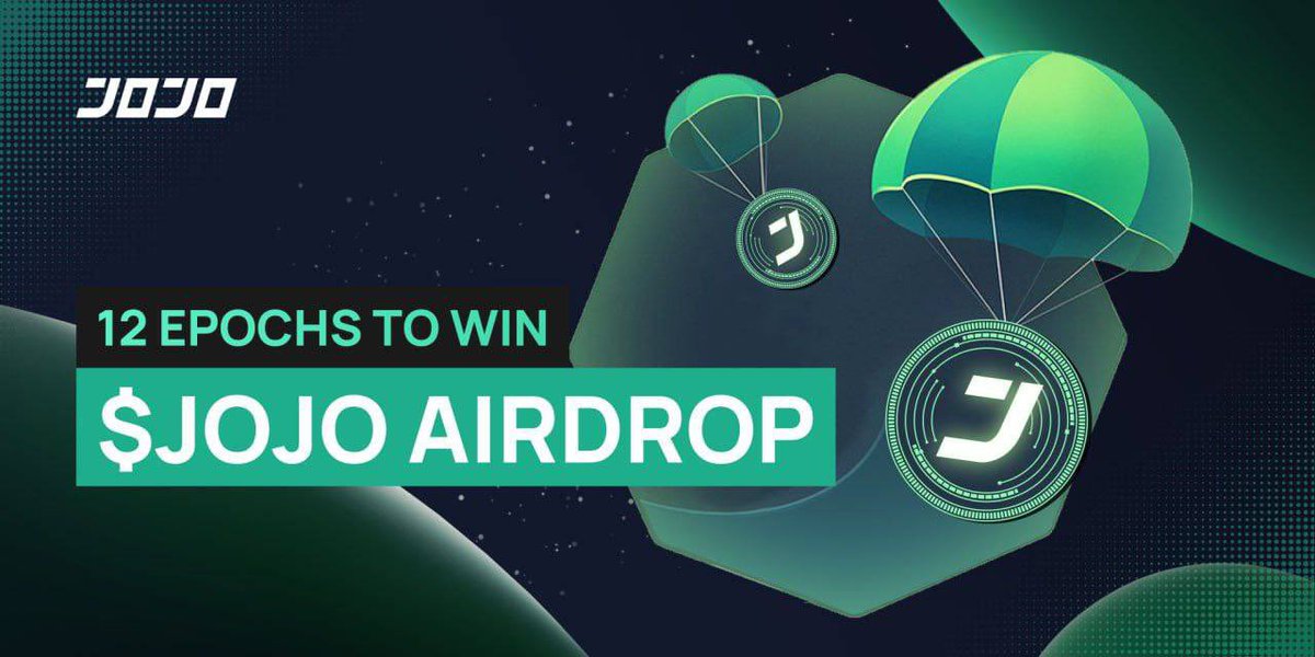 SherifDefi's tweet photo. Let me put you on to JOJO’s Airdrop Season 0! 🪂

Here’s how you can get in on the action:

1️⃣ Trade on JOJO using Perp, 1000x, Gridbot, or FlexibleEarn modes. My go-to is the Perp mode for those strategic trades. 📈

2️⃣ Accumulate $JOJO airdrops by trading and participating in margin mining.

My strategy? Consistent, smaller trades to steadily build up those airdrop points. 

The minimum deposit and trading amount is 10 USDC.
https://t.co/PIRmUVq5BA

For every 10 USDC traded, I'll earn points that boost my aidrop position;

3️⃣ Use my referral code https://t.co/DbAbDVP8Zc (CODE: JOJO_xhfmee) to join the fun.

🤩 You’ll get 4% bonus airdrop points, and I get 6%.

Win-win! 🌟

Why am I bullish on JOJO Exchange? They’ve got a seamless interface, innovative trading modes, and their airdrop will definitely cook🔥

Don't fade 💰