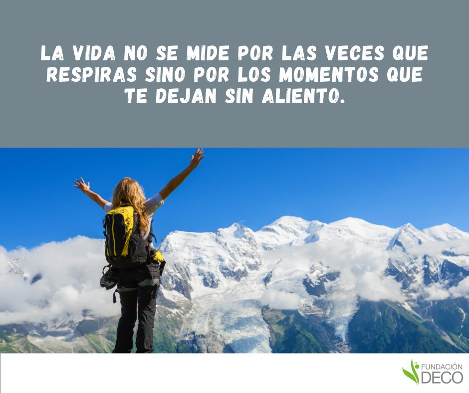 fdecoac's tweet photo. La vida no se mide por las veces que respiras sino por los momentos que te dejan sin aliento.
#frasepositiva #comienzaeldia #motivacional #fundaciondeco #BuenosDiasATodos #MomentosFelices #quoteoftheday #MomentosInolvidables https://t.co/rrj1k6qUF5