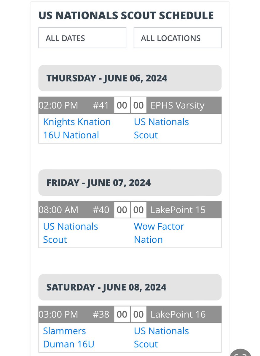 US Nationals Baseball (@usnatsnational) on Twitter photo US Nationals 16 Scout heading to Atlanta for @pbrtscouting NPI! <a href="/PBR_Moulder/">Kevin Moulder</a> <a href="/PrepBaseballMO/">Prep Baseball Missouri</a>
<a href="/JD8Baseball/">Jerry Daniels</a> US Nationals 16 Scout heading to Atlanta for @pbrtscouting NPI! <a href="/PBR_Moulder/">Kevin Moulder</a> <a href="/PrepBaseballMO/">Prep Baseball Missouri</a>
<a href="/JD8Baseball/">Jerry Daniels</a>