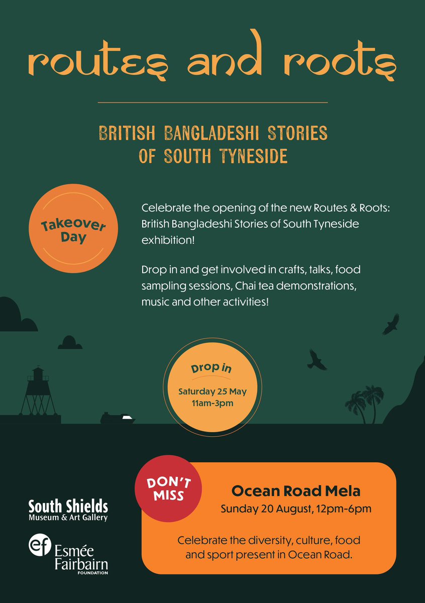 Make sure you all check out the new “Routes and Roots” exhibition at South Shields Museum &amp; Art, running till September 2024! <a href="/S_ShieldsMuseum/">South Shields Museum</a>