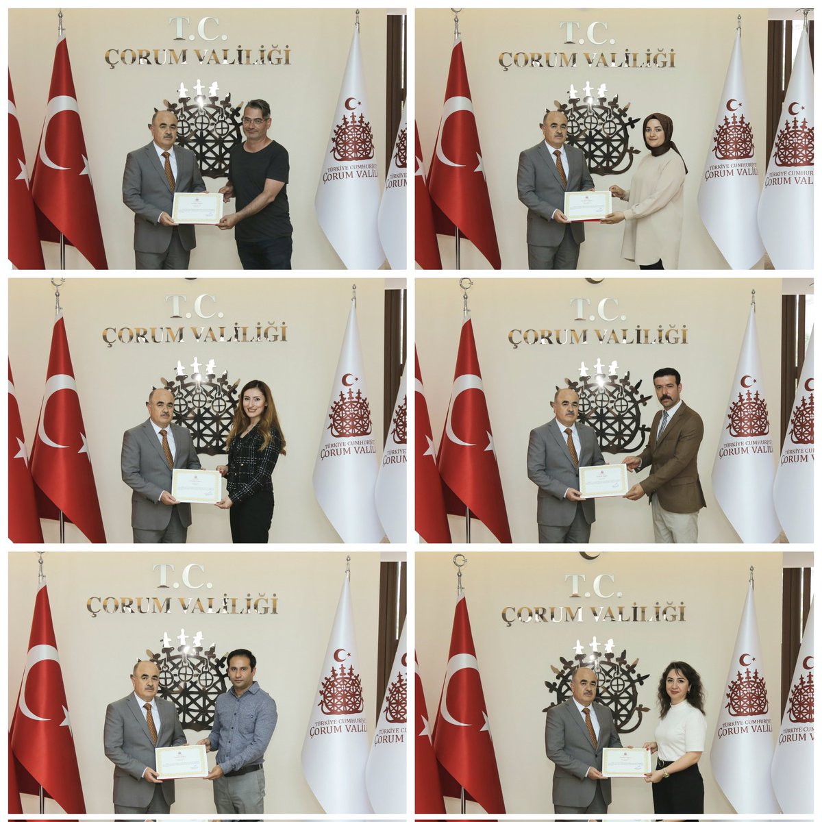 Göç İdaresi Başkanlığı Uluslararası Koruma Genel Müdürlüğünce statü belirleme mülakatları için 27.05- 07.06.2024 tarihleri arasında ilimizde görevlendirilen Mobil Karar Ekibi, Çorum İl Göç İdaresi Müdürü İdris COŞKUN  ve kurum uzmanlarıyla birlikte, Valimiz Sayın Doç. Dr. Zülkif