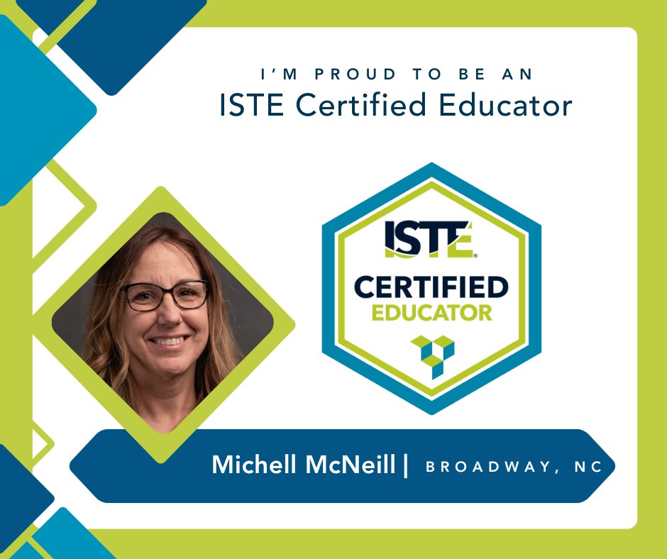 I AM OFFICIALLY an ISTE Certified Educator! This process has equipped me with advanced skills to integrate technology effectively in the classroom, enhancing student learning and engagement.
Excited to join this worldwide community of educators.
#ISTECert @isteofficial <a href="/atilamrac/">Carmalita Seitz</a>