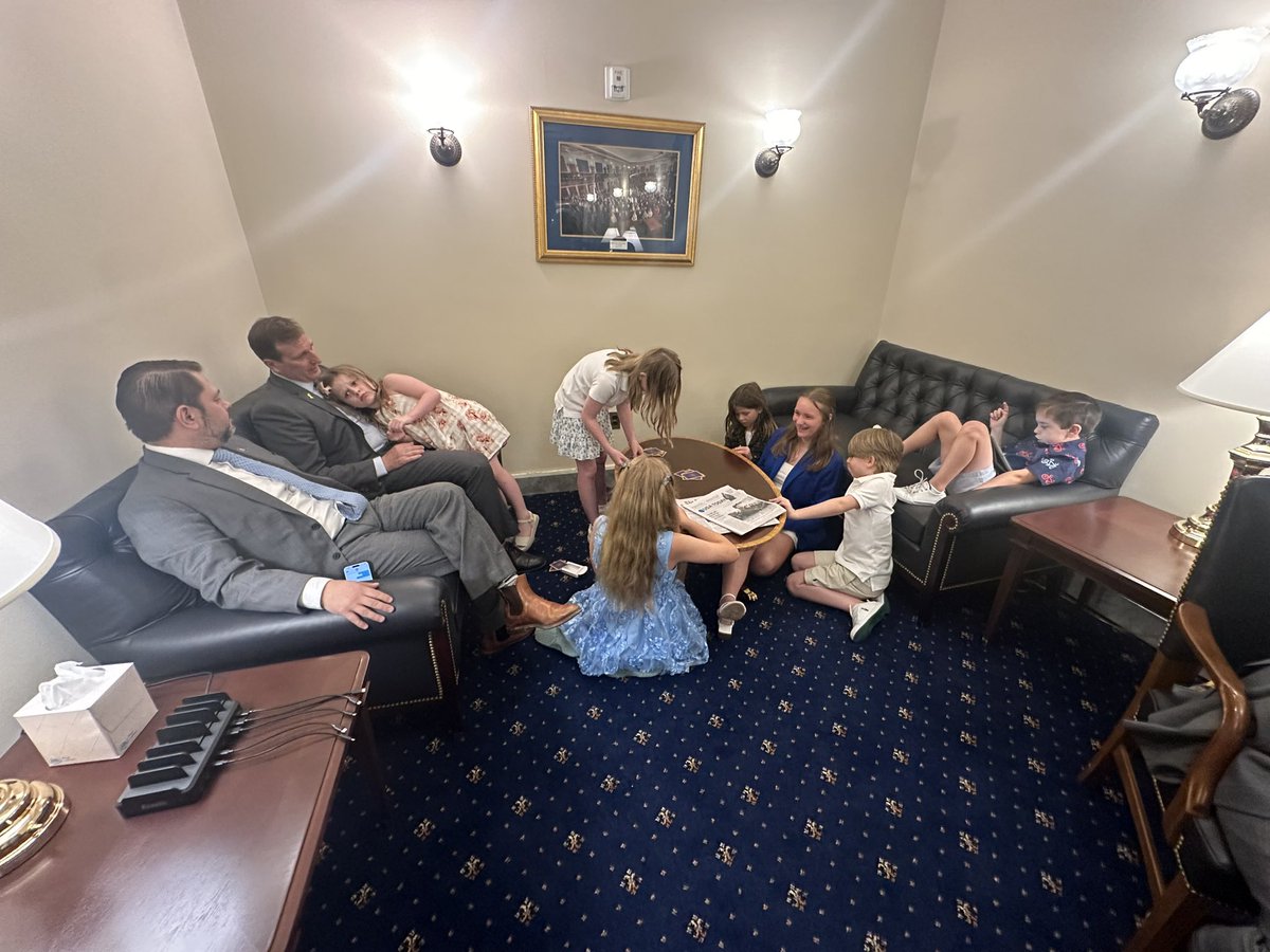 We organized the very first Kids in Congress Day with <a href="/RepJeffries/">Hakeem Jeffries</a>, <a href="/RepJoeNeguse/">Rep. Joe Neguse</a> and the Mamas' Caucus! It was great to see several Dads Caucus members participate with their little ones. 

We can't wait to see you next year!