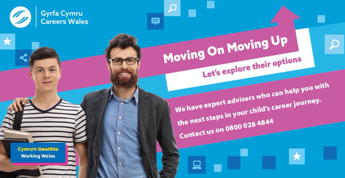 CareersWales's tweet photo. Parents and carers – do you need support in helping your child with their future career decisions?

Take a look at our guide on their options after college or sixth form 👇

https://t.co/EIRnhizTxn

📞 0800 028 4844
#MovingOnMovingUp https://t.co/W4zRxQC6Kq