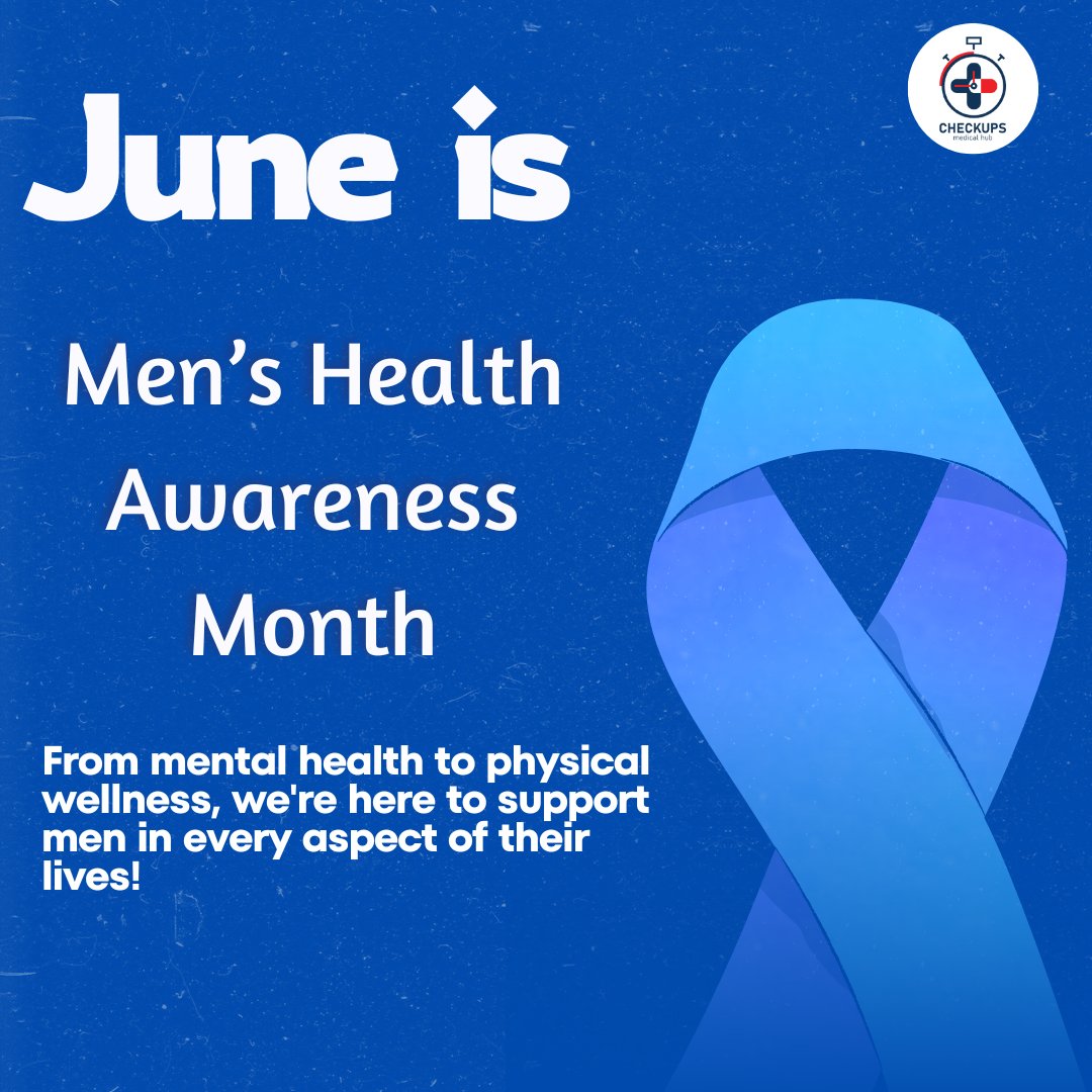 June is here, and it's time to celebrate the men in our lives! Join us for Men's Health Awareness Month as we break barriers, raise awareness, and support men's health and well-being. Let's stand together and make a difference from mental wellness to physical fitness! 💪