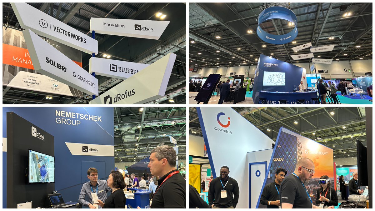 nemetschekgroup's tweet photo. London calling – we’re excited to be part of this year's @DigiConWeek again, taking place from June 5-6, 2024! Come visit us at Booth #D550 + #D650!

#NemetschekGroup #DCW #DCW2024 #construction #digitaltransformation #sustainability #DigitalTwin #ai #artificialintelligence https://t.co/vIC6e1Hc3f