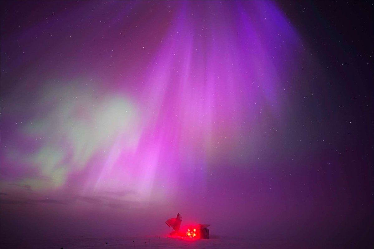 South Pole Telescope (@sptelescope) on Twitter photo Photo about SPT and DSL during the #geostorm in early May, taken by <a href="/BICEP_Keck/">BICEP/Keck</a> winterover Thibault Romand! #Antarctica #southpole <a href="/NSF_NSB/">National Science Board</a> <a href="/NSF/">U.S. National Science Foundation</a> Photo about SPT and DSL during the #geostorm in early May, taken by <a href="/BICEP_Keck/">BICEP/Keck</a> winterover Thibault Romand! #Antarctica #southpole <a href="/NSF_NSB/">National Science Board</a> <a href="/NSF/">U.S. National Science Foundation</a>