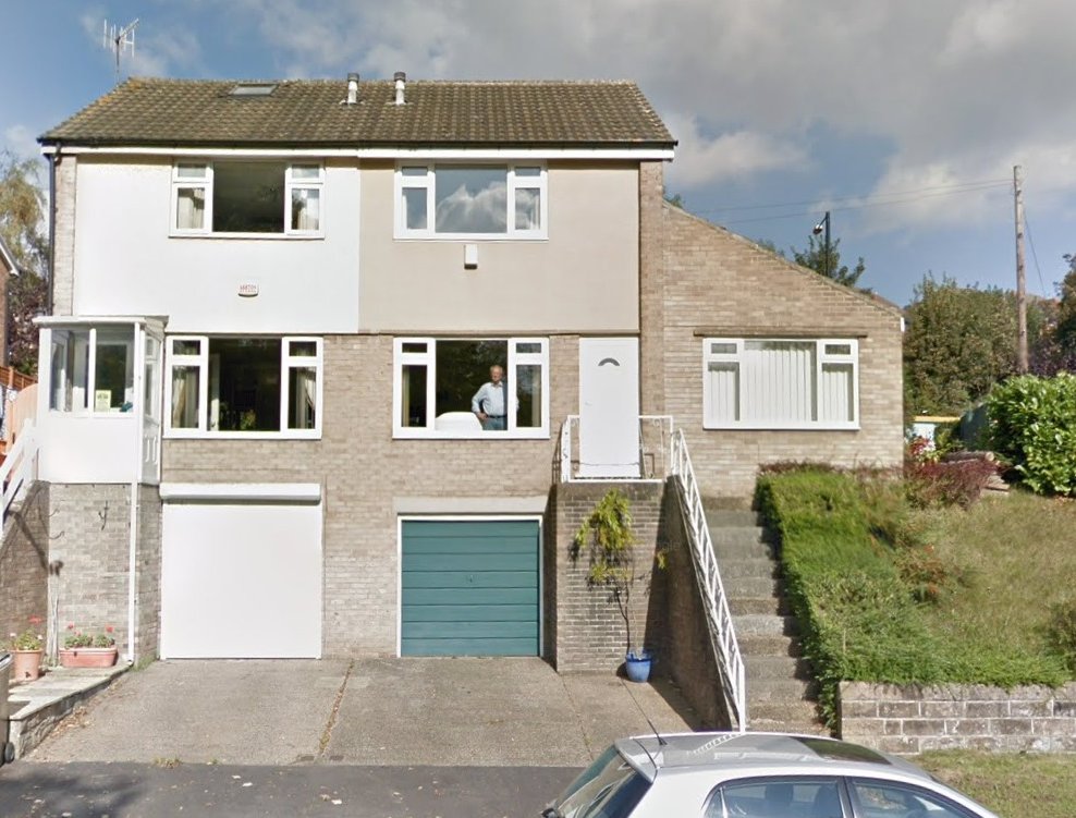 Reviewing historic Street View data (work related) for an area that happens to cover my grandparent's.

I have just been retrospectively glared at by my late Grandad Terry for being a nosey beggar.