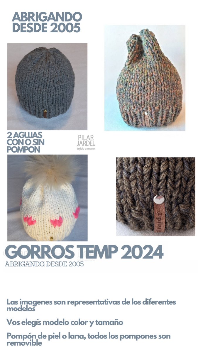 pilarjardel's tweet photo. Te puedo dejar acá los abrigos que tejemos por si hay alguno que te gustaría encargarnos?
Debajo también los precios, forma de hacer tu pedido y colores disponibles https://t.co/xL65Y5JO1W