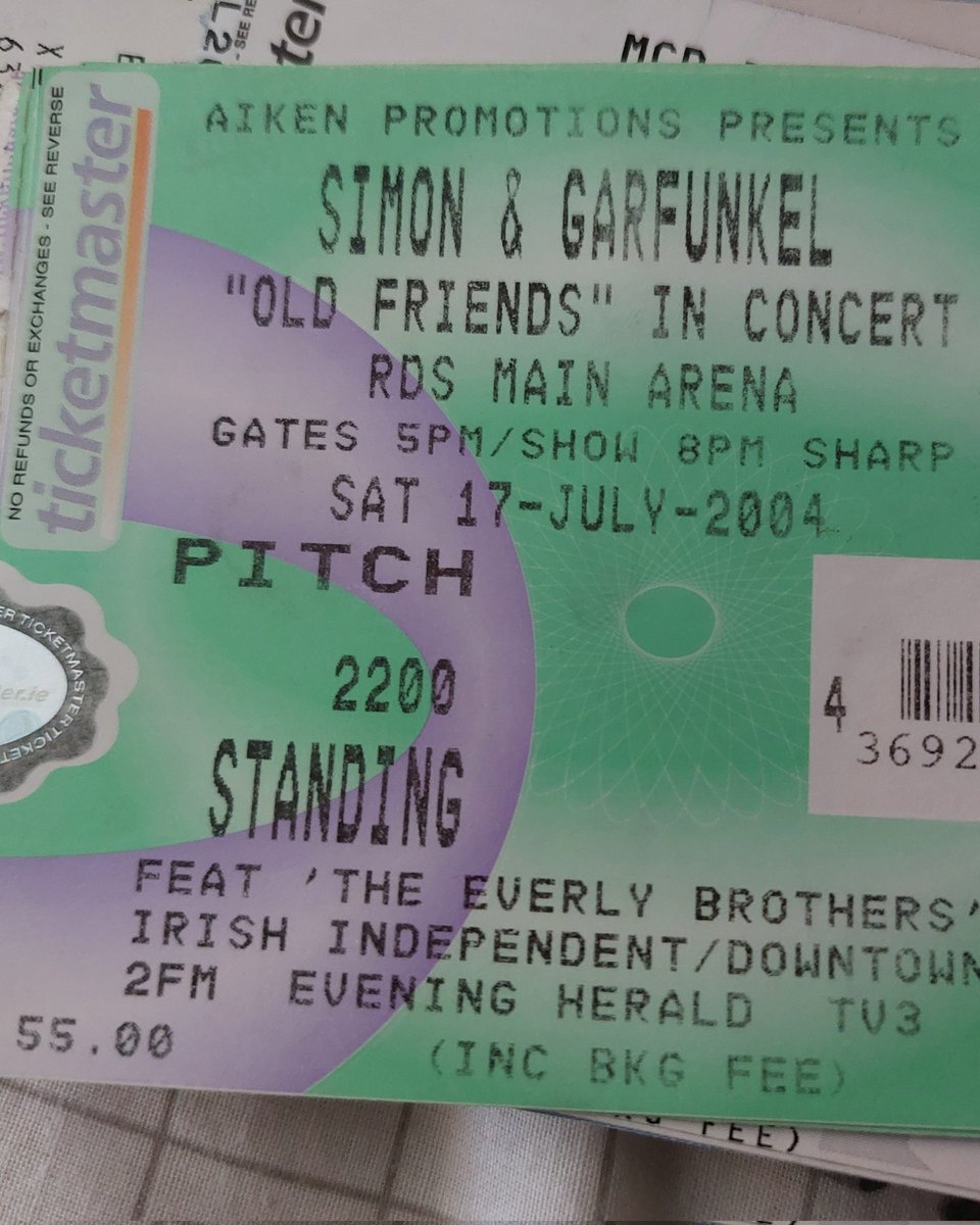 Found a box of old concert tickets. Just 55 quid to see the greatest duo of all time in 2004. Bargain.