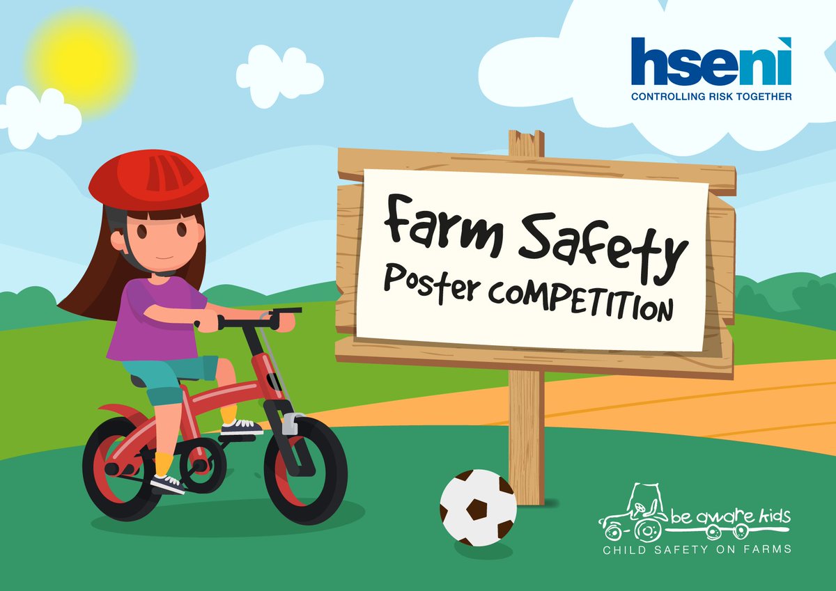 Calling all budding artists! The 2024 farm safety poster competition is now open. Children in NI from Primary Schools and Special Schools are invited to enter by drawing a farm safety poster.

For more info, please visit: hseni.gov.uk/news/farm-safe…