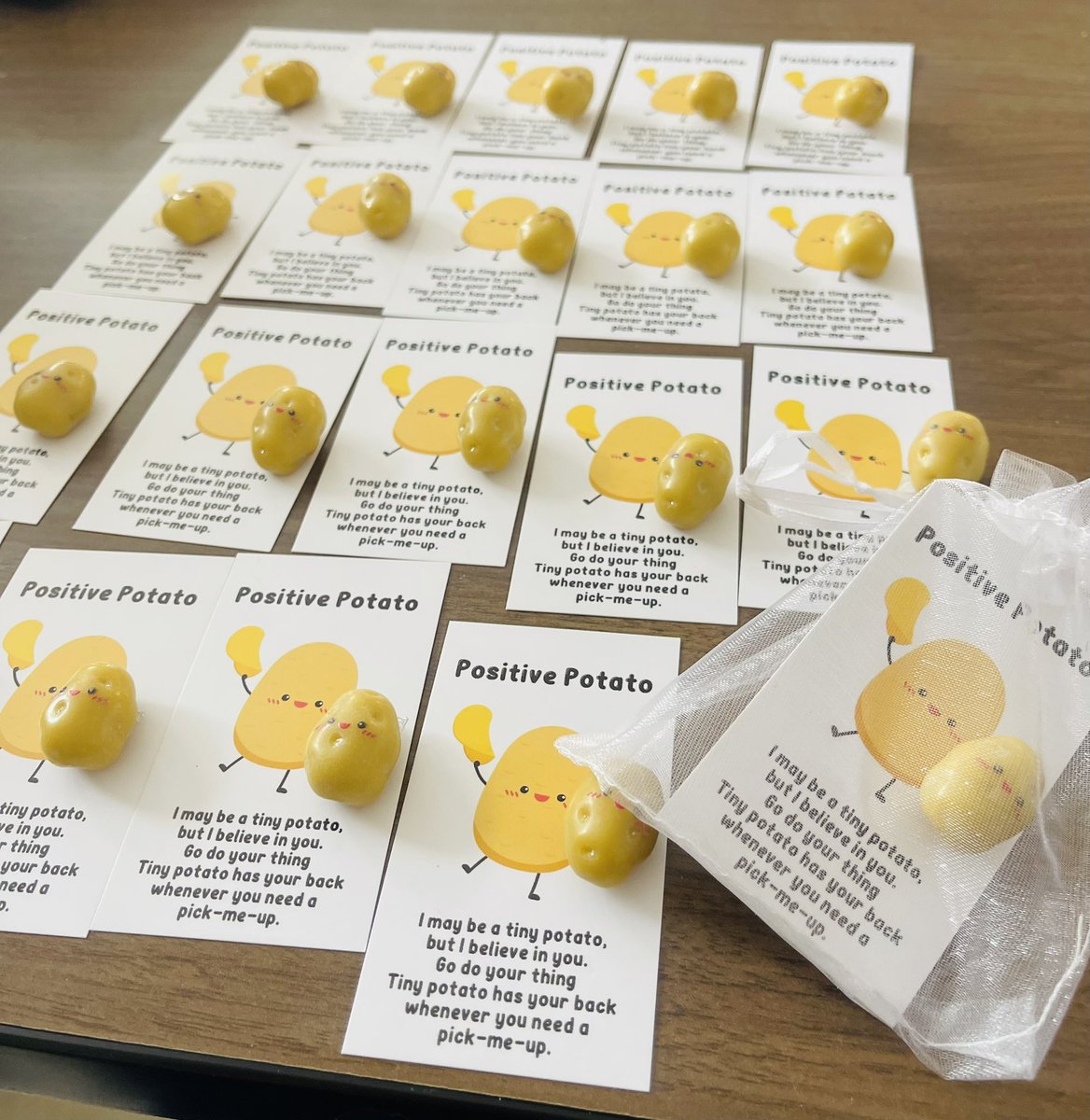 StrausGT's tweet photo. Some Positive Potatoes 🥔 to send off my 8th graders as they move onto High School 🎓 @NISDStraus  @NISDGTAA  @RootEdSA https://t.co/A3QGEJhmHY