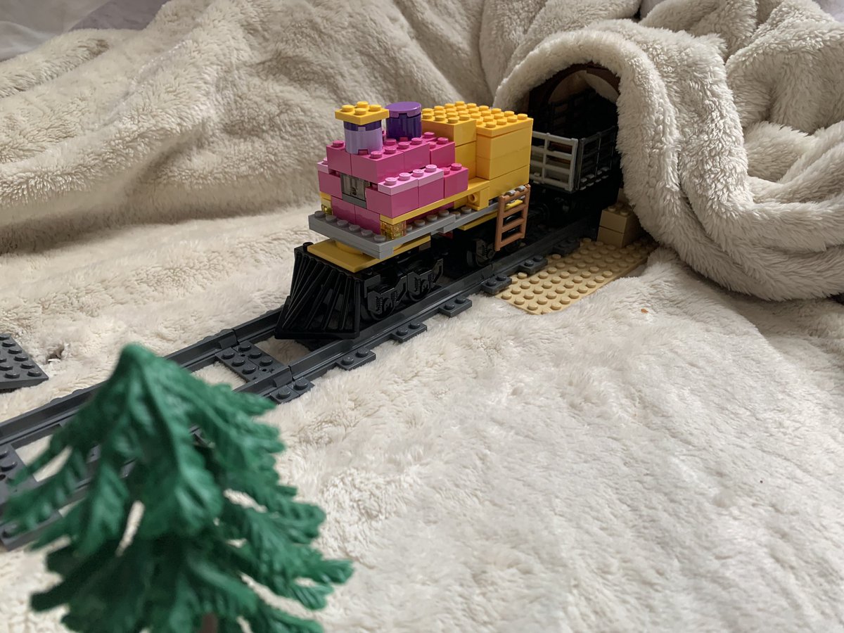 teaeyeem's tweet photo. @ZedaphPlays this is a train my little boy has made in Zedaph colours. He loves watching your videos. https://t.co/Xn02ar1fQF