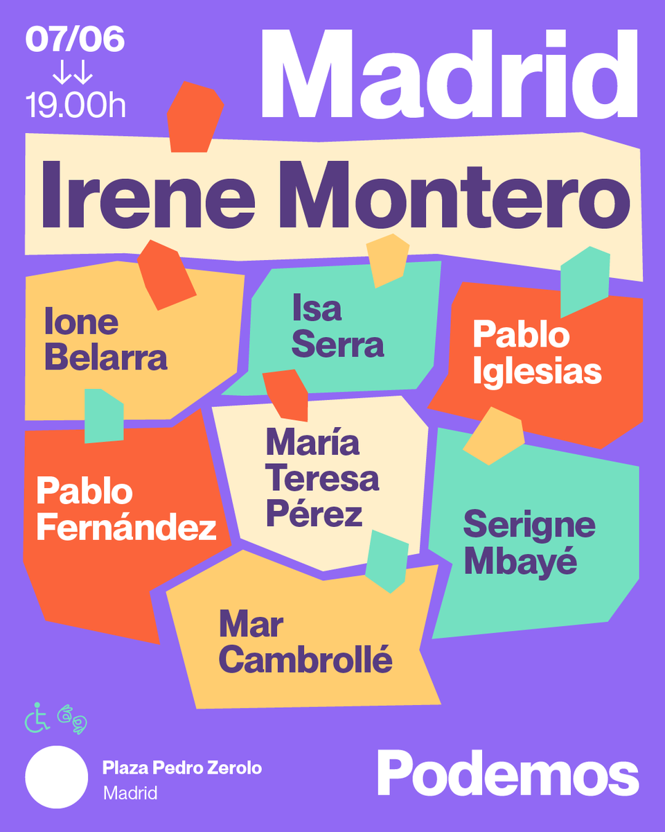 ionebelarra's tweet photo. El próximo 9 de junio la izquierda se tiene que poner en pie para enfrentar con valentía a estas derechas. Nos vemos este viernes en este acto tan especial de cierre de campaña.

¡No te lo pierdas! https://t.co/CtMaVwDgEW
