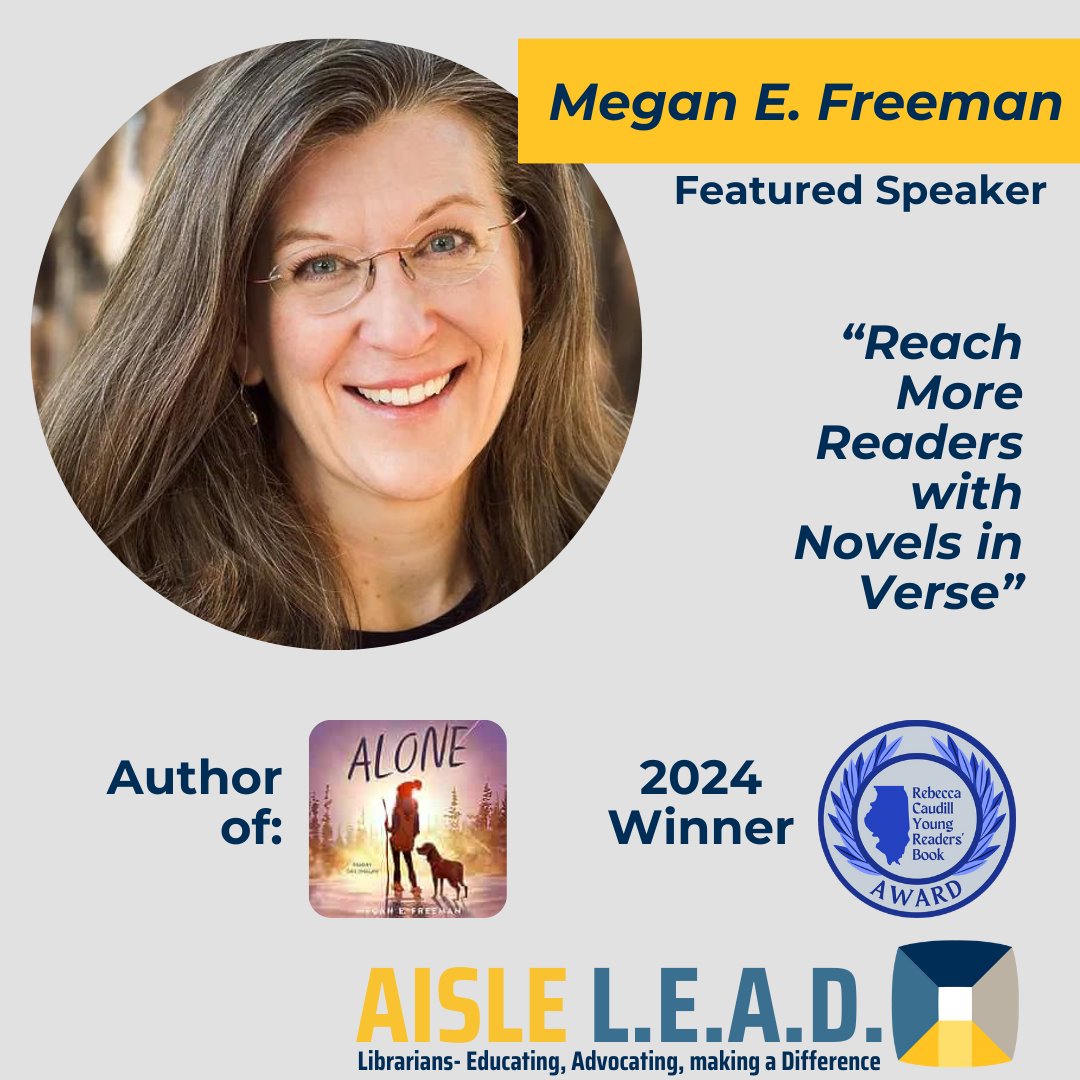 AISLE is pleased to welcome Megan E. Freeman to the 2024 Conference in November. On Saturday, she will present a concurrent session and accept the Rebecca Caudill Award at lunch.  For more information visit: bit.ly/AISLELEAD
#AISLEd #AISLEd24 @rcyrba <a href="/meganefreeman/">Megan E. Freeman</a>