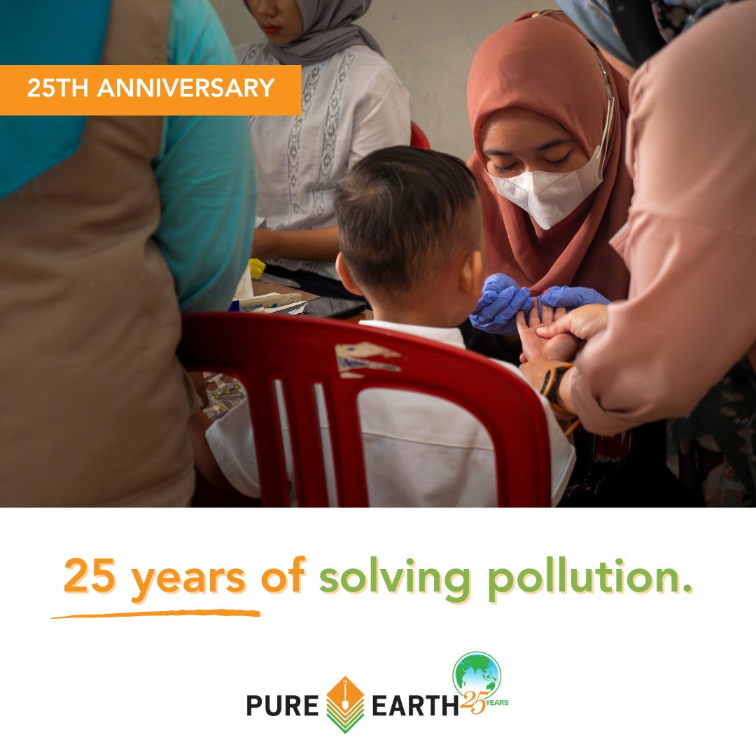 PureEarthNow's tweet photo. This #WorldEnvironmentDay, we celebrate 2️⃣5️⃣ years of Pure Earth’s global impact. From cleaning up toxic sites to pioneering pollution research and solutions, we've come a long way. #PureEarthAt25 #LeadingTheWay
Explore our journey and future: https://t.co/jatOhAe7jr https://t.co/aeiG3PTnlb