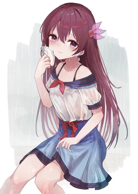 驟雨と如月  +30min#艦これ版深夜の真剣お絵描き60分一本勝負#艦これ版真剣お絵描き60分一本勝負_20240605 