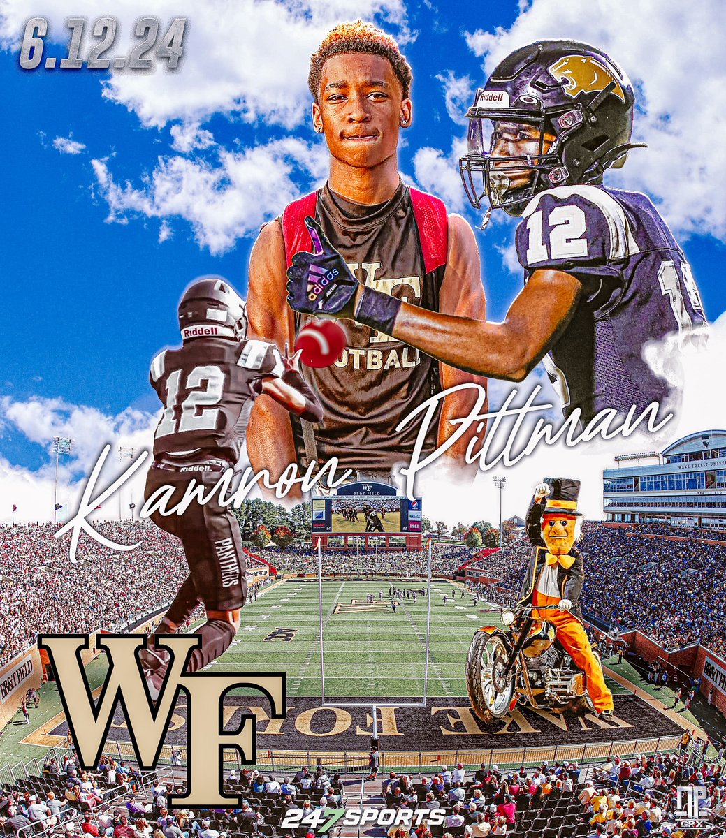 Class of 2025 wide receiver prospect Kamron Pittman (<a href="/KamronPittman3/">Kamron pittman</a>) out of Liberty High School (Hinesville, Georgia) will camp at Wake Forest on June 12!