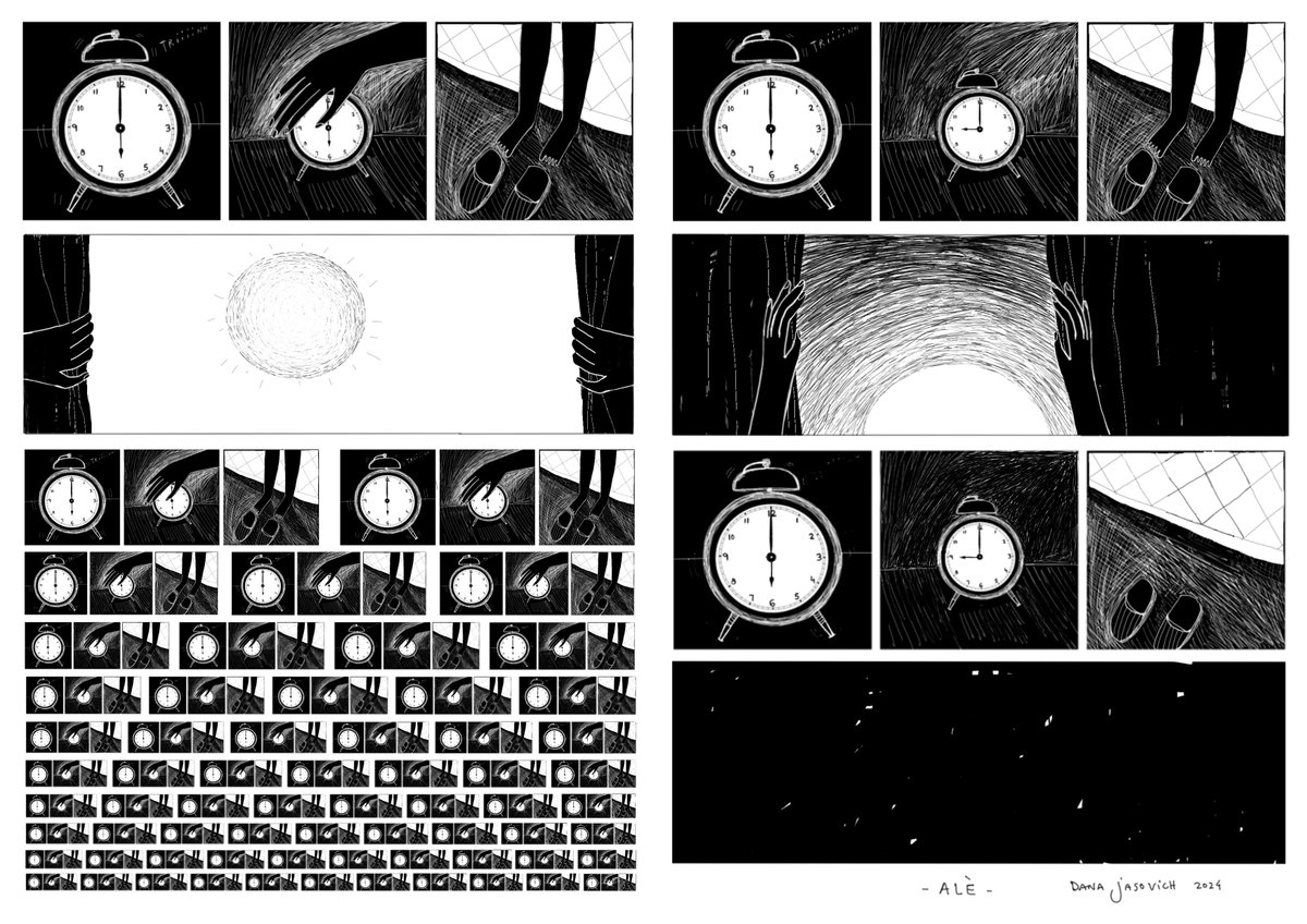 contrapelozine's tweet photo. Así nos ilustró Dana Jasovich el último Contrapelo sobre el tiempo. Dana vive en Barcelona, es ilustradora y profesora de arte. Utiliza diferentes técnicas, tanto analógicas como digitales.

Échale un ojo a su aportación y el resto. Link en la bio⏰ https://t.co/8qpm3X04f5