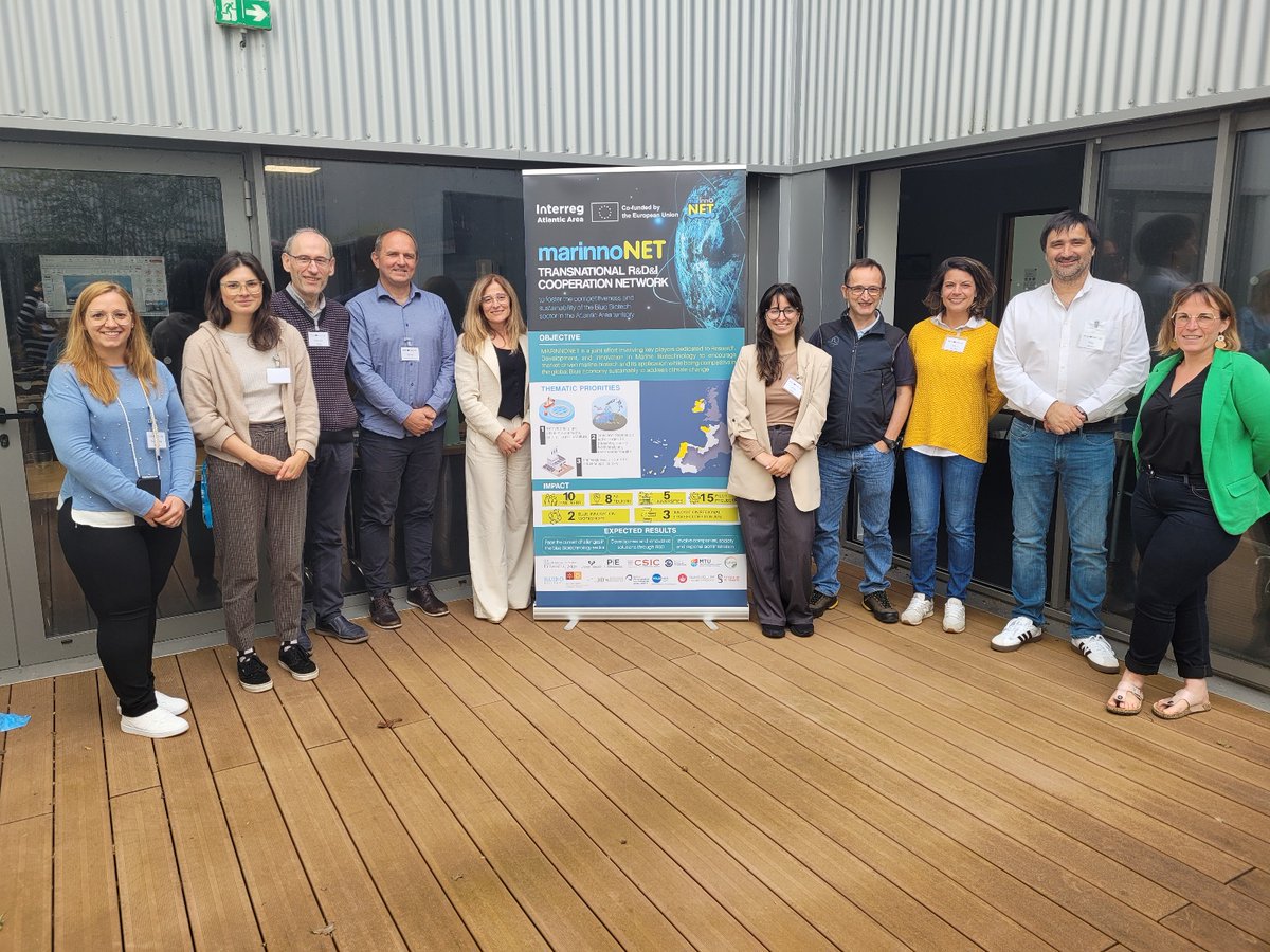marinnonet's tweet photo. Yesterday we held our progress meeting in Brest, where we reviewed the activities we've carried out in the last six months and organised the work we will develop in the future. Stay tuned because there will be interesting news related to Blue Biotechnology soon! https://t.co/8KqApyZlid
