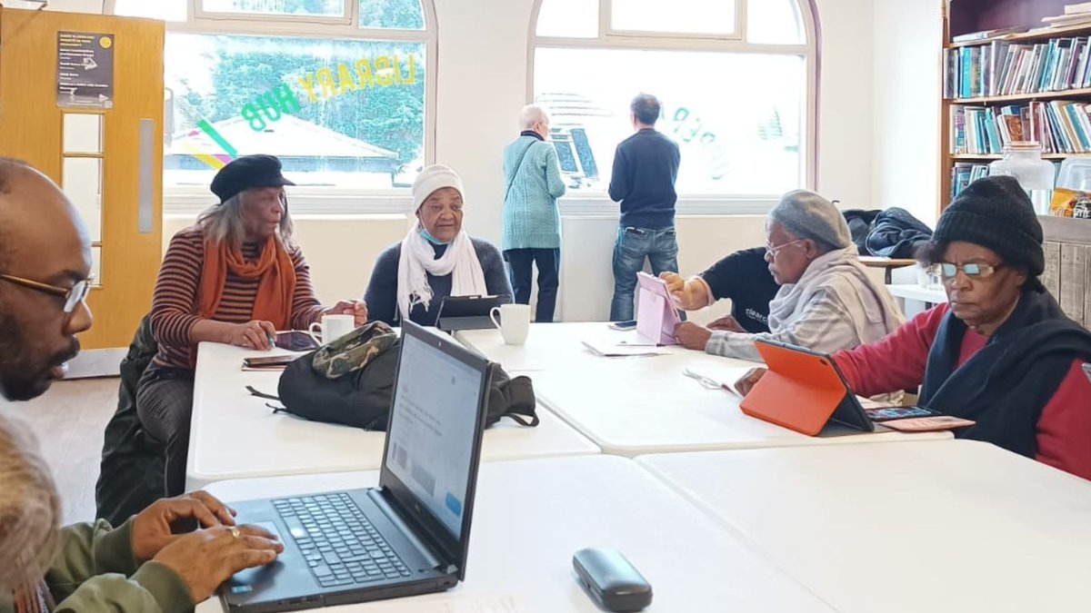 Every Friday 10am-12pm our digital inclusion partners <a href="/ClearCommunity/">ClearCommunityWeb</a> provide a free Digital Drop-In to get questions answered or problems solved for your laptop, tablet or smartphone here at the library hub.
#DigitalSkills