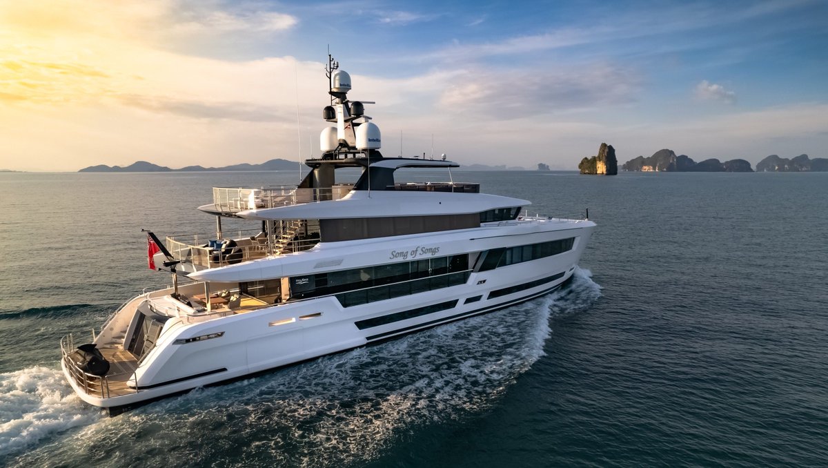 BurgessYachts's tweet photo. Featuring a light-filled interior and numerous entertainment spaces. 🤩

Discover more about the beautifully designed 42.2m (138.5ft) SONG OF SONGS. 

https://t.co/wsPMAajRYD https://t.co/S8S8TqXXlV