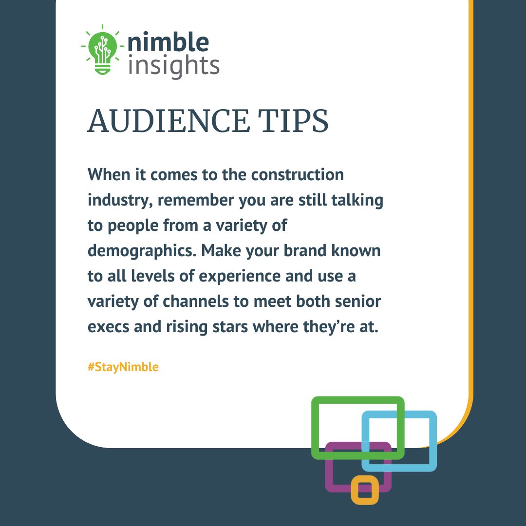 nimblethinkers's tweet photo. Make sure you target the current AND future decision makers that you want advocating for your brand. Elevate your strategy with today's #NimbleInsight

#StayNimble #ContentMarketing #NimbleThinkers https://t.co/p3HmNueHZR