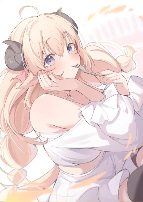 わため!!8歳のお誕生日おめでとうございます!#つのまきあーと  #角巻わため生誕祭2024 