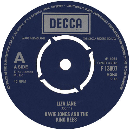 SukursalRock's tweet photo. On this day, June 5th, 1964, the FIRST recording released as a single by the legendary David Bowie, and credited to Davie Jones with the King-Bees, was released. It was the song “Liza Jane” released when Bowie was only 17 years old. The legend began... #DavidBowie #FirstRecording https://t.co/rx33etwbfB