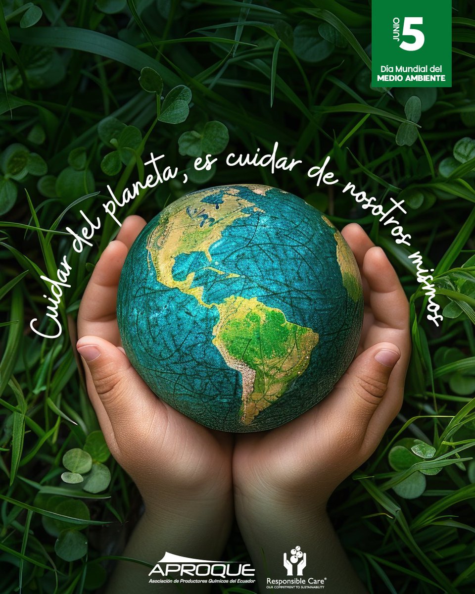 aproquerc's tweet photo. 🌿 En Aproque - Responsible Care, estamos comprometidos con la protección del medio ambiente. 🌍 En el Día del Medio Ambiente, queremos recordarte la importancia de cuidar nuestro entorno natural.

🌱 ¡Cuidemos el medio ambiente hoy y siempre! 🌎 #DiaDelMedioAmbiente https://t.co/y3PfVvHkP8