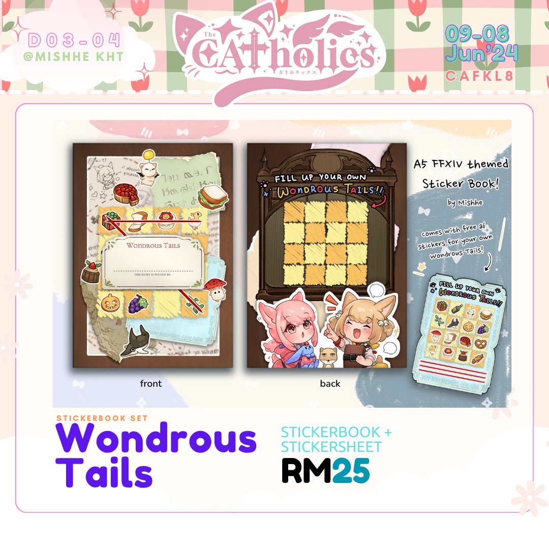 Hello!! This is my #cafkl8 catalogue! <a href="/suanndraws/">蘇安 suAnn ✨Doujima L19</a> and i will be boothing at D03-04 this weekend!✨(1/2)