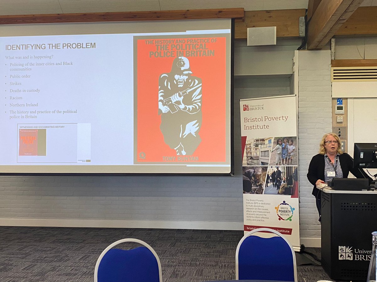 bristolpoverty's tweet photo. Great interactive session on #StructuralInequalities & #SocialJustice with Ann Singleton on behalf of Tony Bunyan @StatewatchEU and @saffronkarlsen discussing monitoring the state & #InclusivePolicymaking. How did the pandemic affect different groups in different ways? #BPI2024 https://t.co/H6BEDH2HnR