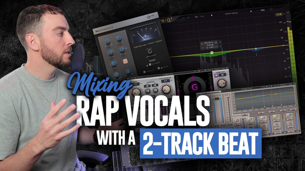 seandivine's tweet photo. Tutorial Premiere 🔴 I'm back! Come hang and feel free to ask questions as we take a deep dive into mixing vocals to a 2-track beat.

Watch: https://t.co/lnqeBwbMFO https://t.co/Ka7TXS0ihJ