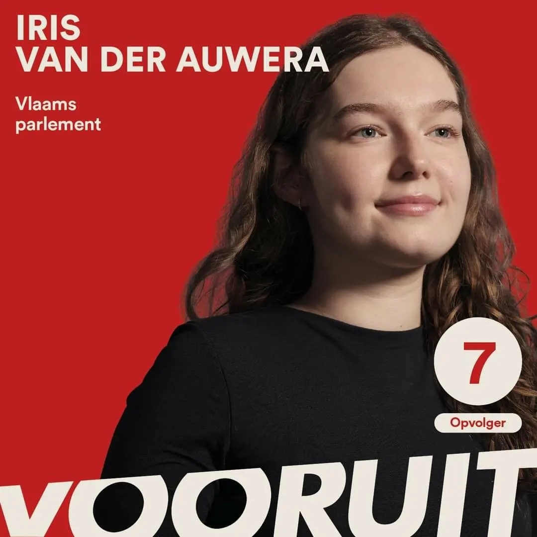 JSVilvoorde's tweet photo. Onze voorzitter @VdaIris ademt alles wat jeugd en jeugdwerking is. Daarnaast is ze ook actief als vrijwilliger in de armoedebestrijding en als nationaal bestuurslid bij @JSbelgie.

Iris is 7de opvolger op de Vlaamse lijst namens @vooruit_nu in de provincie Vlaams-Brabant. #Lijst9 https://t.co/fEpHov26dV