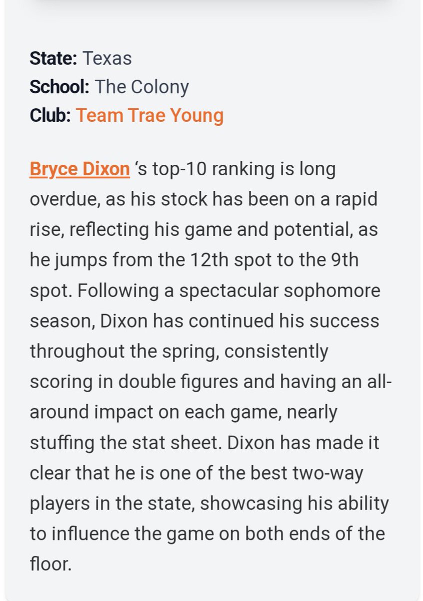 brycejd34's tweet image. Thank u🤝🏽 @BallNonStop_#LivByFaith #2WayPlayer #StatFiller @_CoachWrice_ @teamtraeyoungmb @TheColonyHoops @Ani_Umana @OkieBall_1 @GradyMajors @PrepHoopsTX