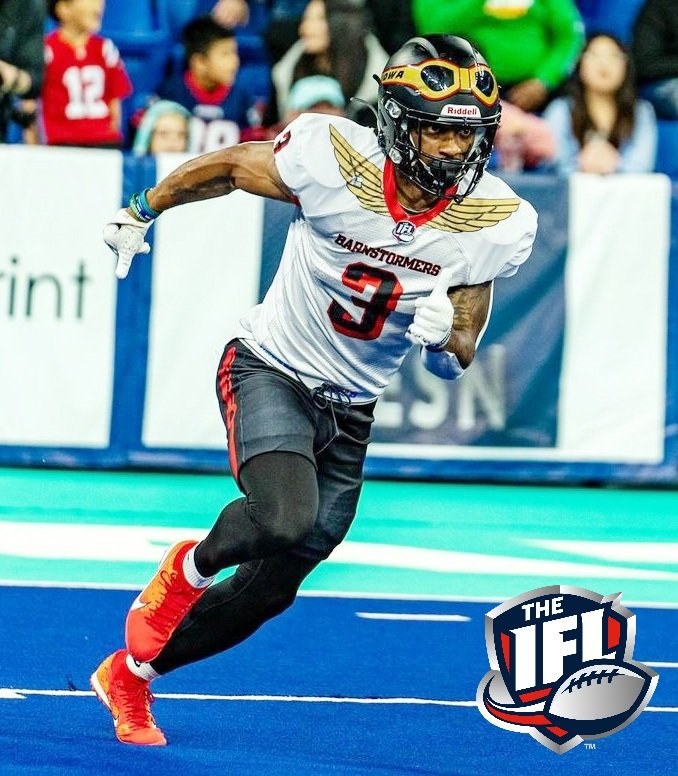 NCSportscast716's tweet photo. Little more than halfway through his @IndoorFL Rookie Season and former @UBFootball WR @Quian1of1 has over 1K Total Yards (454 REC YDS &amp; 555 KR YDS), 10 Total TD (8 REC TD &amp; 2 KR TD) &amp; is 2nd in the league in ALL-PURPOSE Yards per Game (127)

#GoIFL | #UBhornsUP | #ForeverABull https://t.co/9Q12IsYNKG